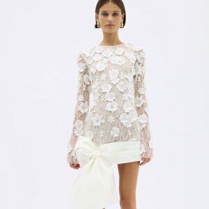 Rachel Gilbert Landon Bow Mini Dress